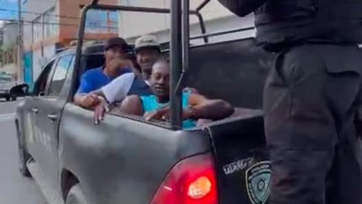Los detenidos por la Policía.