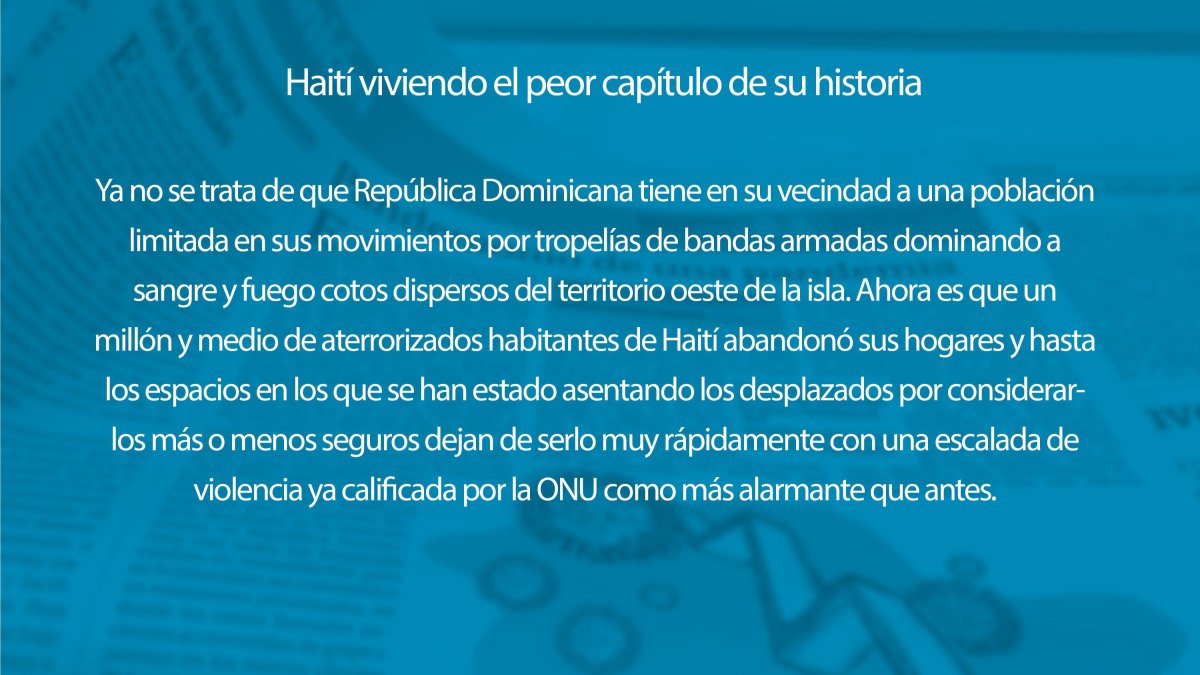 Haití viviendo el peor capítulo de su historia