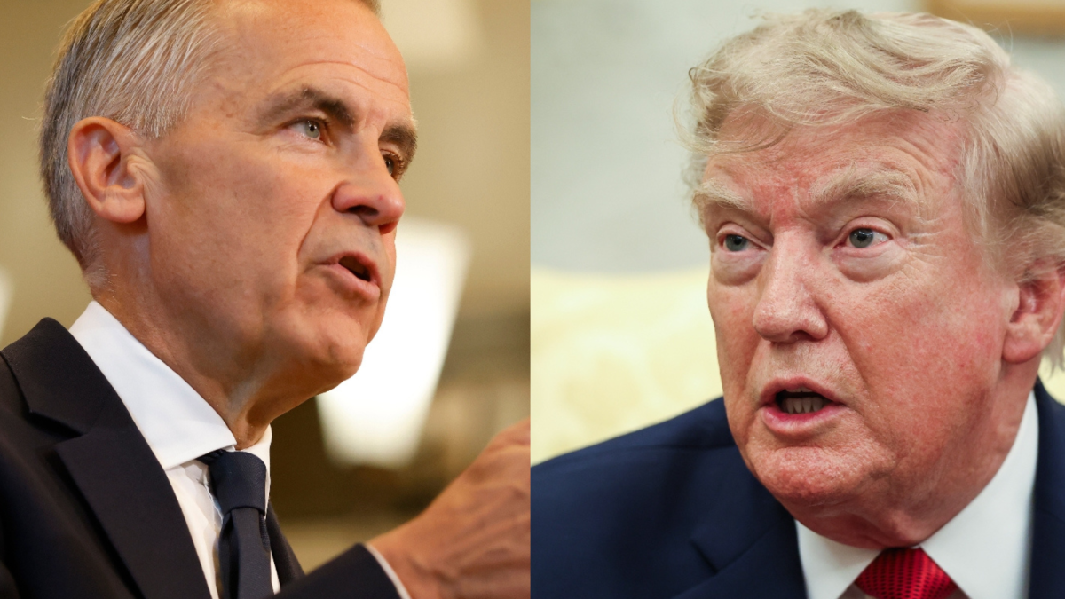 Mark Carney, primer ministro de Canadá y Donald Trump, presidente EEUU.