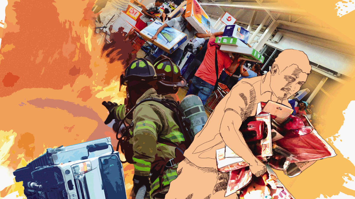 Comportamiento en multitudes puede ser solidario u oportunista.
