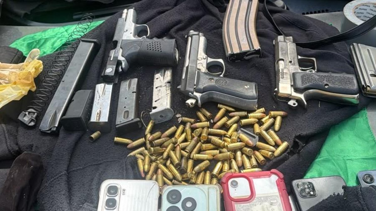 Elementos confiscados por la Policía Nacional