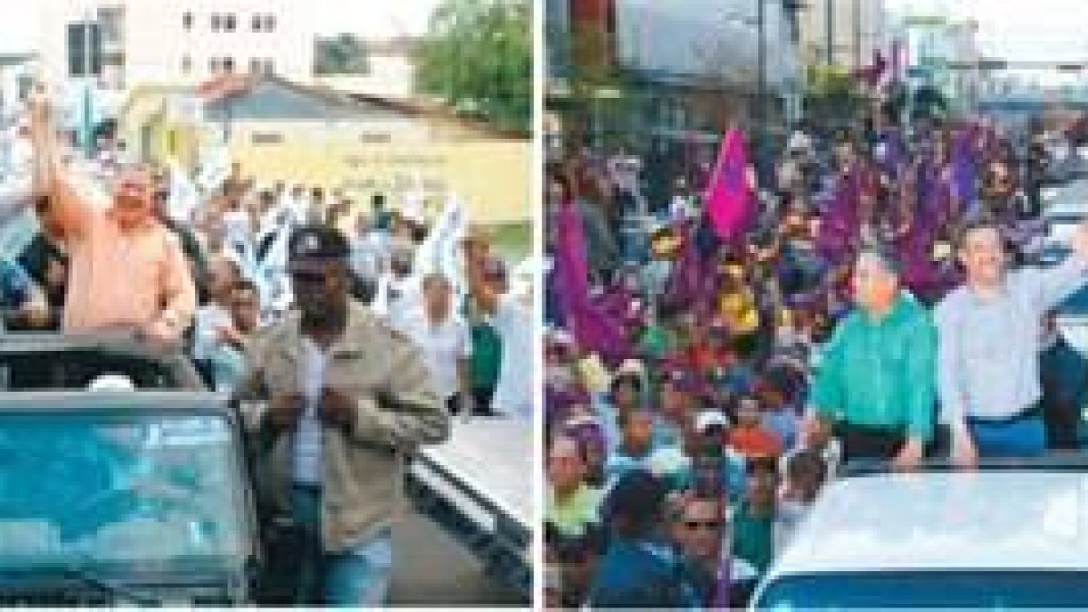 PRD y PLD se movilizan en Capital y Santiago