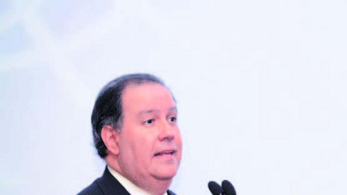 El presidente de Vicini, Felipe Vicini, durante su participación en el foro internacional “Invierte en RD”