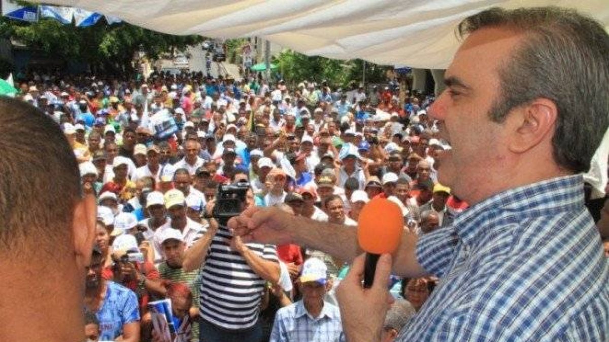 Luis Abinader en Cotui.