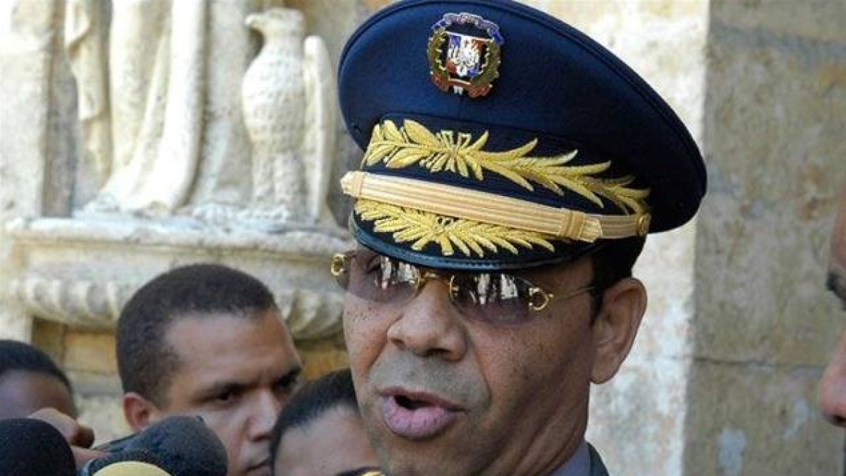 El vocero de la Policía Nacional, general Nelson Rosario. Fuente externa.