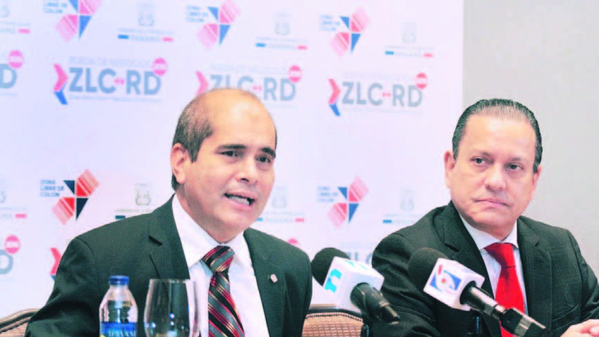 Dionisio De Gracia Guillén, embajador de Panamá en RD, y Manuel Grimaldo