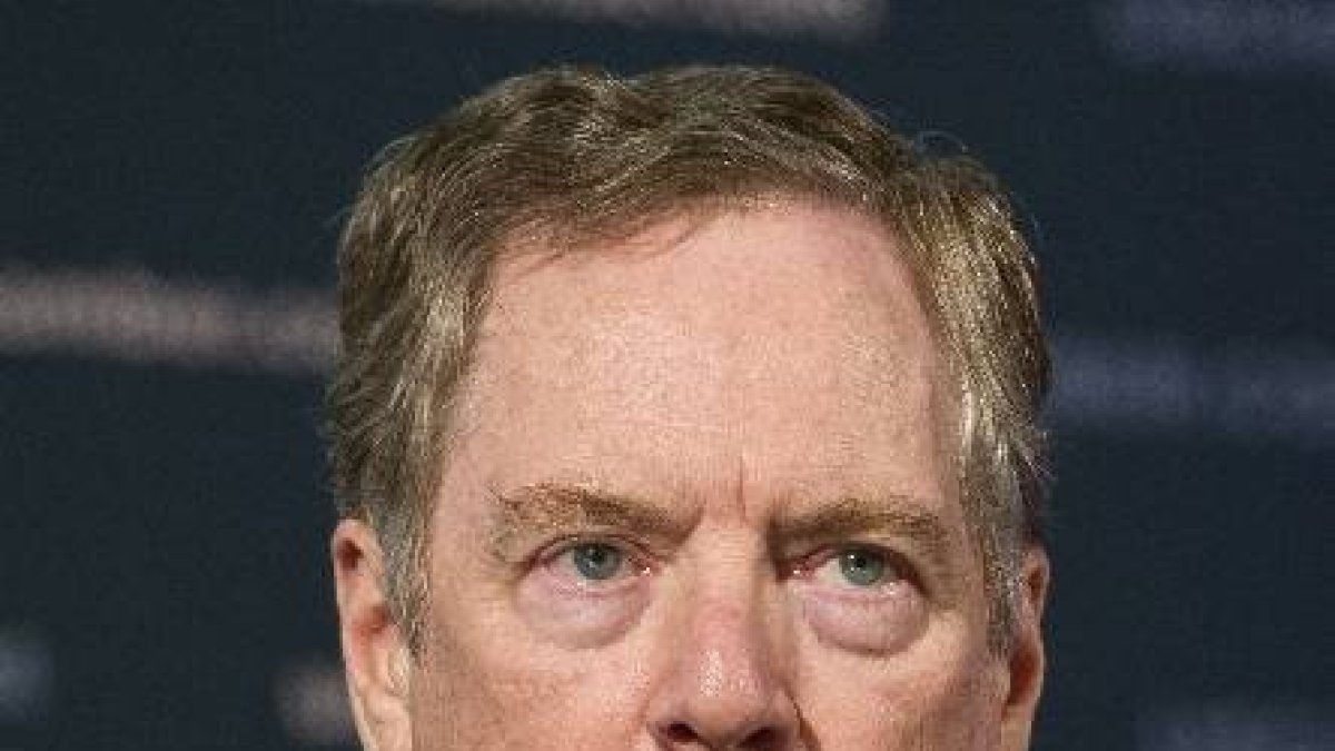 U.S. Trade Representative Robert Lighthizer speaks at the 9th China Business Conference at the U.S. Chamber of Commerce in Washington, Tuesday, May 1, 2018. The U.S. Chamber of Commerce and AmCham China are hosting the event. The U.S. has threatened to impose tariffs on $150 billion of Chinese goods in retaliation for what it argues are Beijing's unfair trade practices and its requirement that U.S. companies turn over technology in exchange for access to its market. China has said it would subject $50 billion of U.S. goods to tariffs if the U.S. taxes its products. A delegation led by Treasury Secretary Steven Mnuchin,  Lighthizer and trade adviser Peter Navarro will visit Beijing for negotiations later this week. (AP Photo/Cliff Owen)