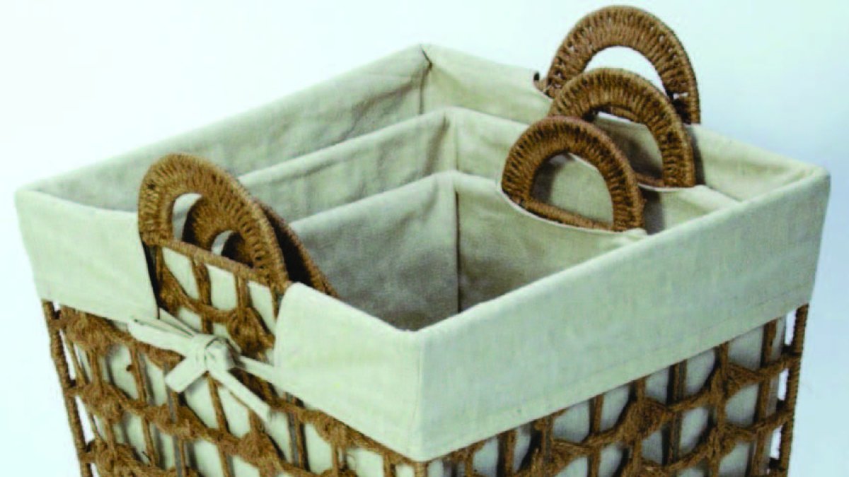 Las cestas de cuerdas trenzadas ayudan a enriquecer el diseño de los espacios de una manera original