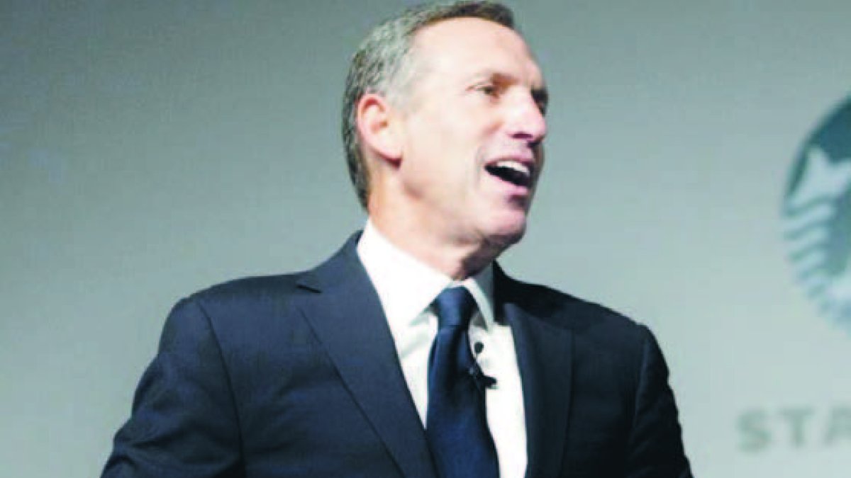 Howard Schultz, presidente de la empresa de cafeterías Starbucks.