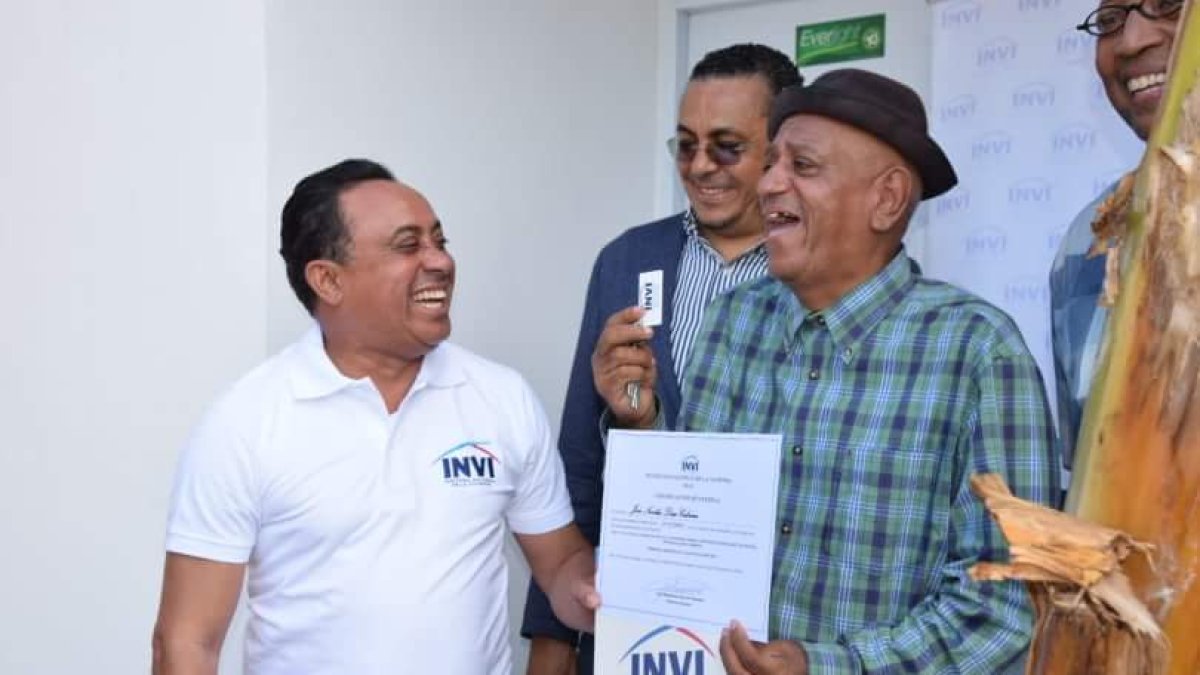 Margaron cuando recibió en 2018 por parte del INVI una casa.