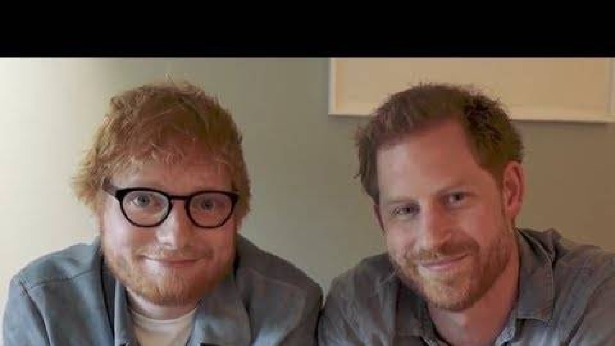 Los “pelirrojos” príncipe Enrique y Ed Sheeran colaboran por la salud mental