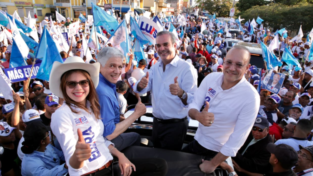 Luis Abinader y aspirantes