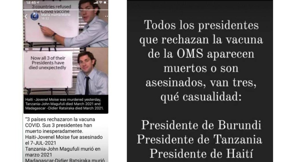 Meme con desinformación