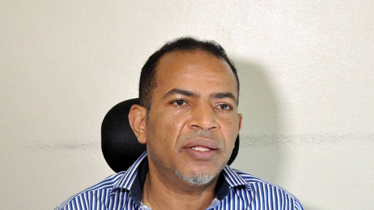 Juan Marte presidente de la Central Nacional de Transporte Terrestre CNTT. Hoy/ Wilson Aracena