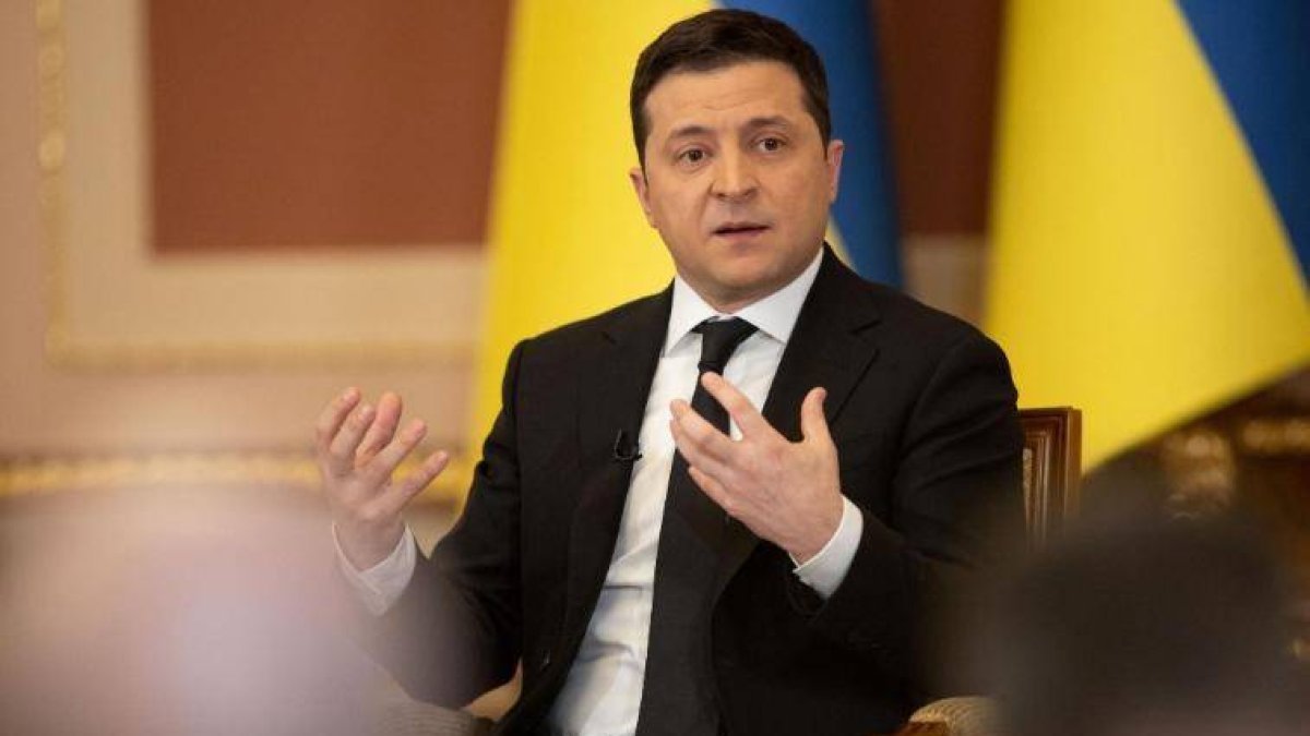 Volodymyr Zelensky presidente de Ucrania.