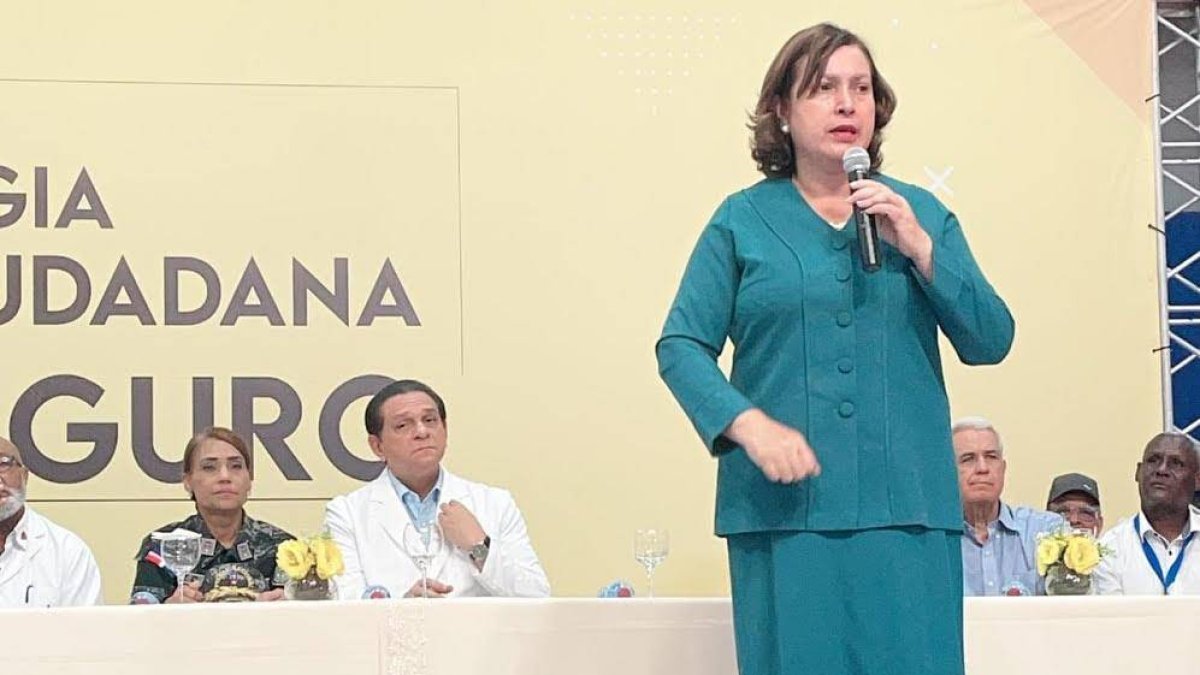 Ángela Jáquez, viceministra de Interior y Policía.