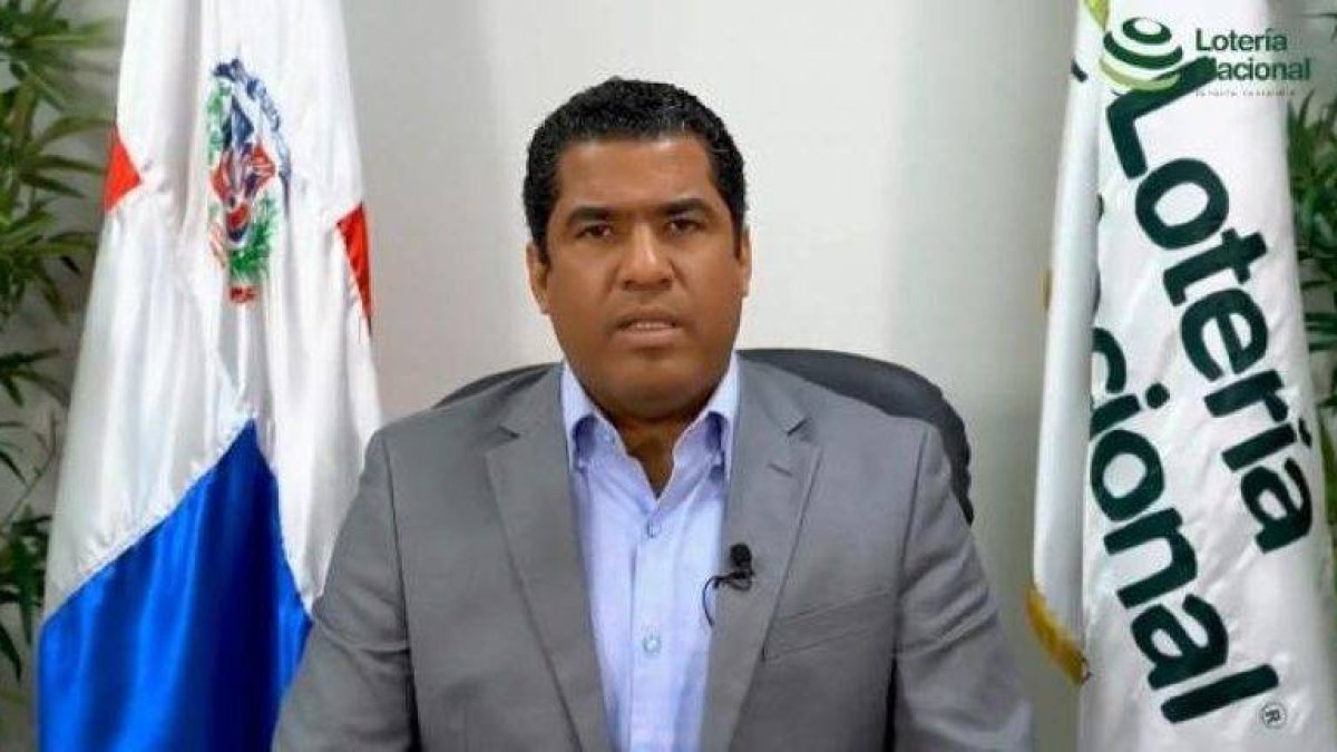 Luis Maisichell Dicent, el exadministrador de la Lotería Nacional imputado por el supuesto sorteo fraudulento realizado el 1 de mayo de 2021.