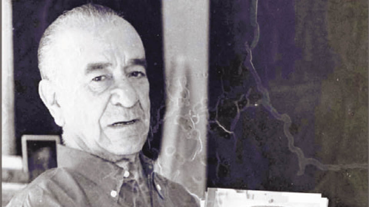 Jaime Colson en su taller de Santo Domingo. Fotografía de Thimo Pimentel, 1963. Cortesía Centro Cultural Banreservas.