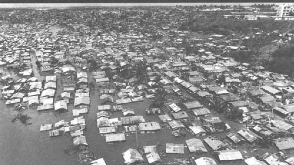 Vista aérea de como huracán David afectó el país.  (Foto de archivo).