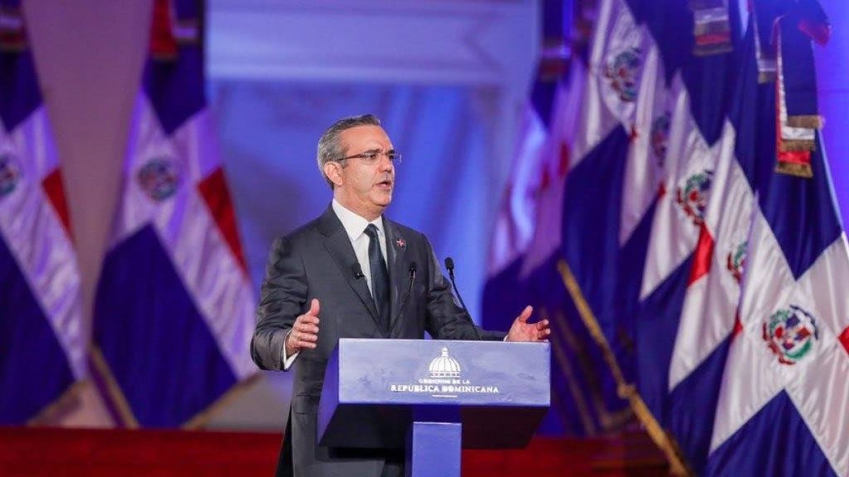 Luis Abinader, presidente de la República, habla al país.
