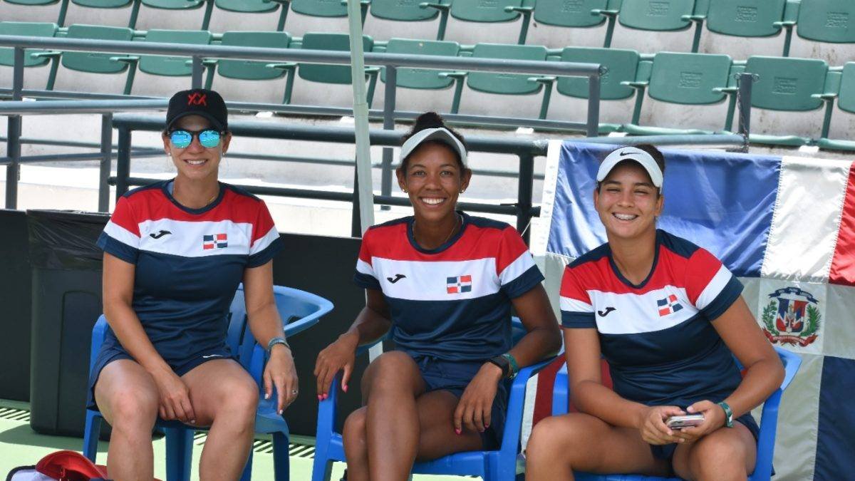 El equipo dominicano que participa en la Copa Billie Jean King.