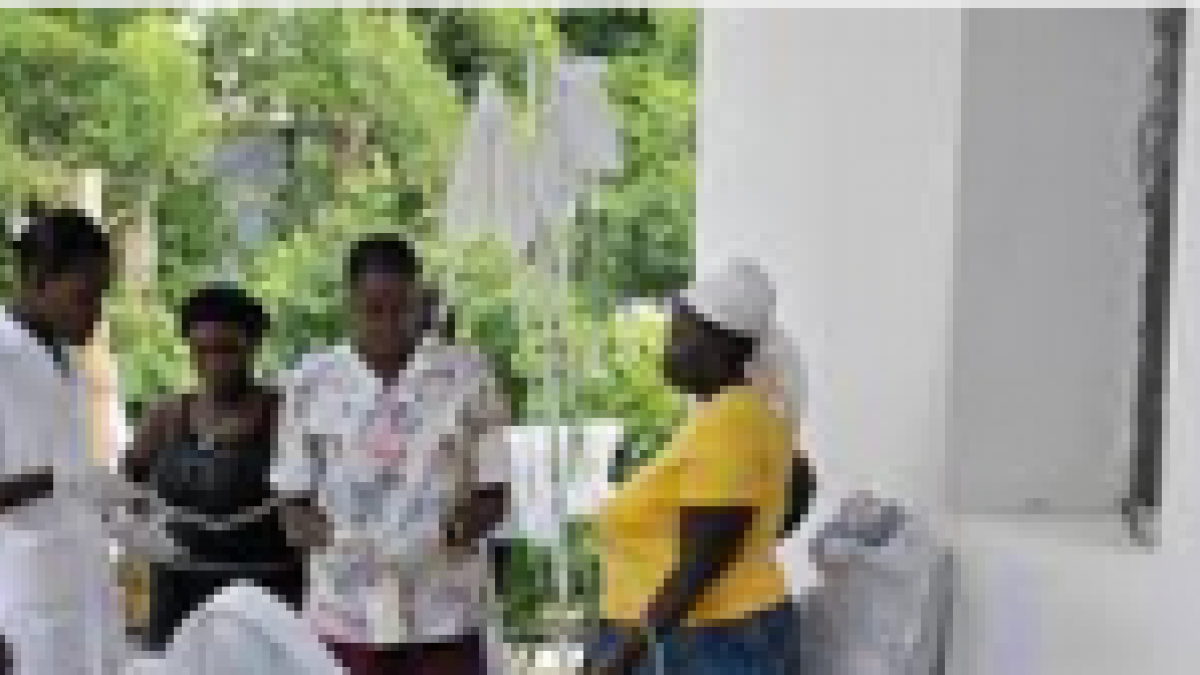 Brote de cólera en Haití.