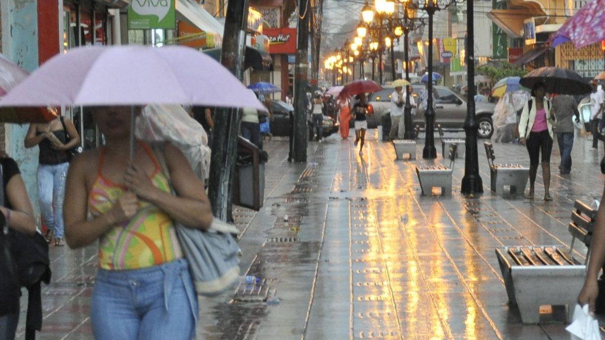 Lluvias en Santo Domingo (foto archivo).