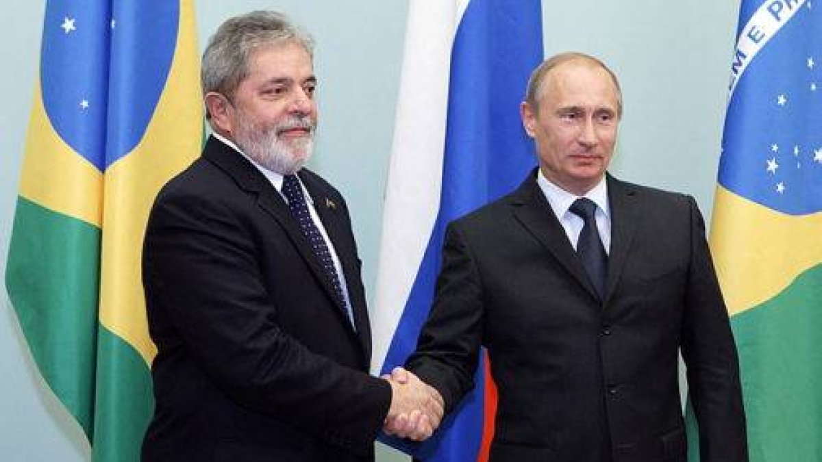 Putin y Lula (foto archivo).