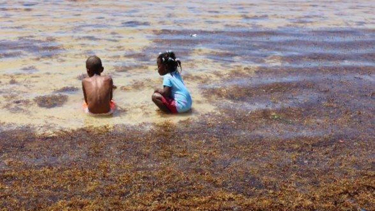 Recorrido en la playa de Boca Chica
