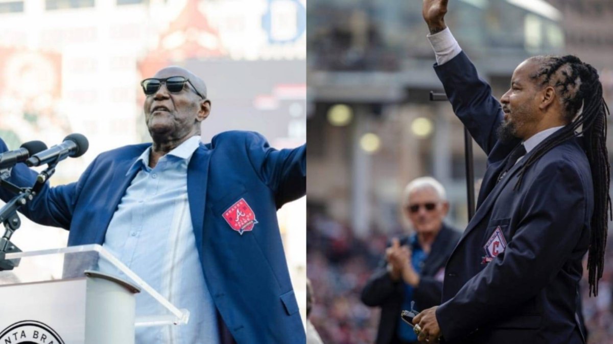 Rico Carty (izquierda) y Manny Ramírez.