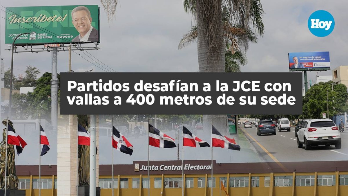 Partidos desafían a la JCE con vallas a 400 metros de su sede tras ...