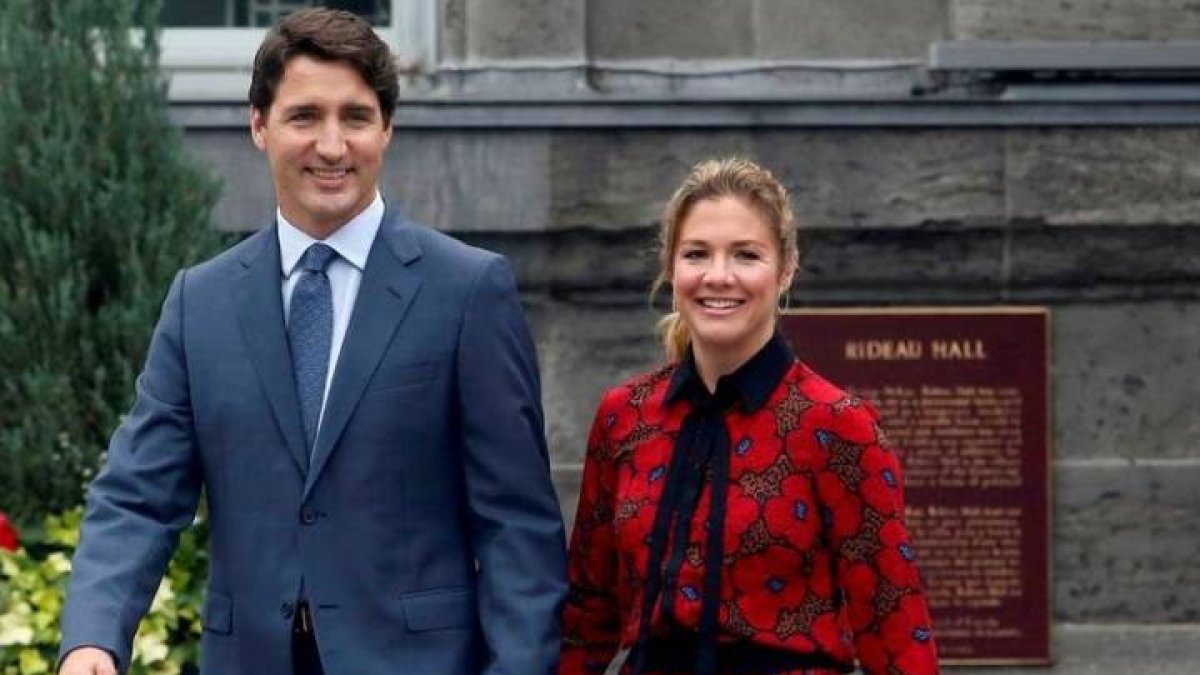 Justin Trudeau y su exesposa (Fuente externa)