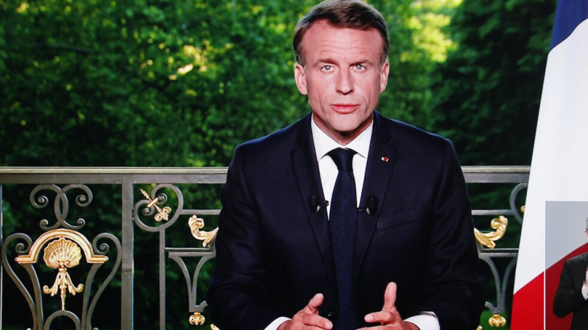 El presidente de Francia, Enmanuel Macron.