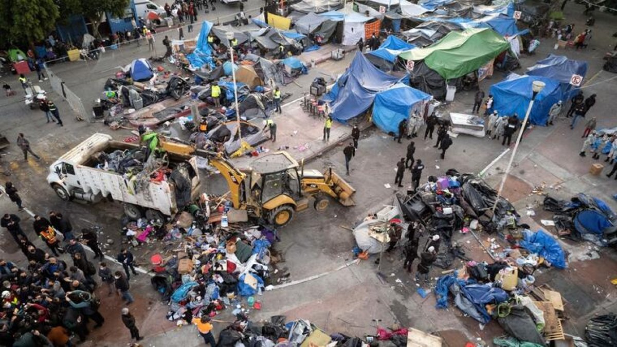 Campamento desmantelado