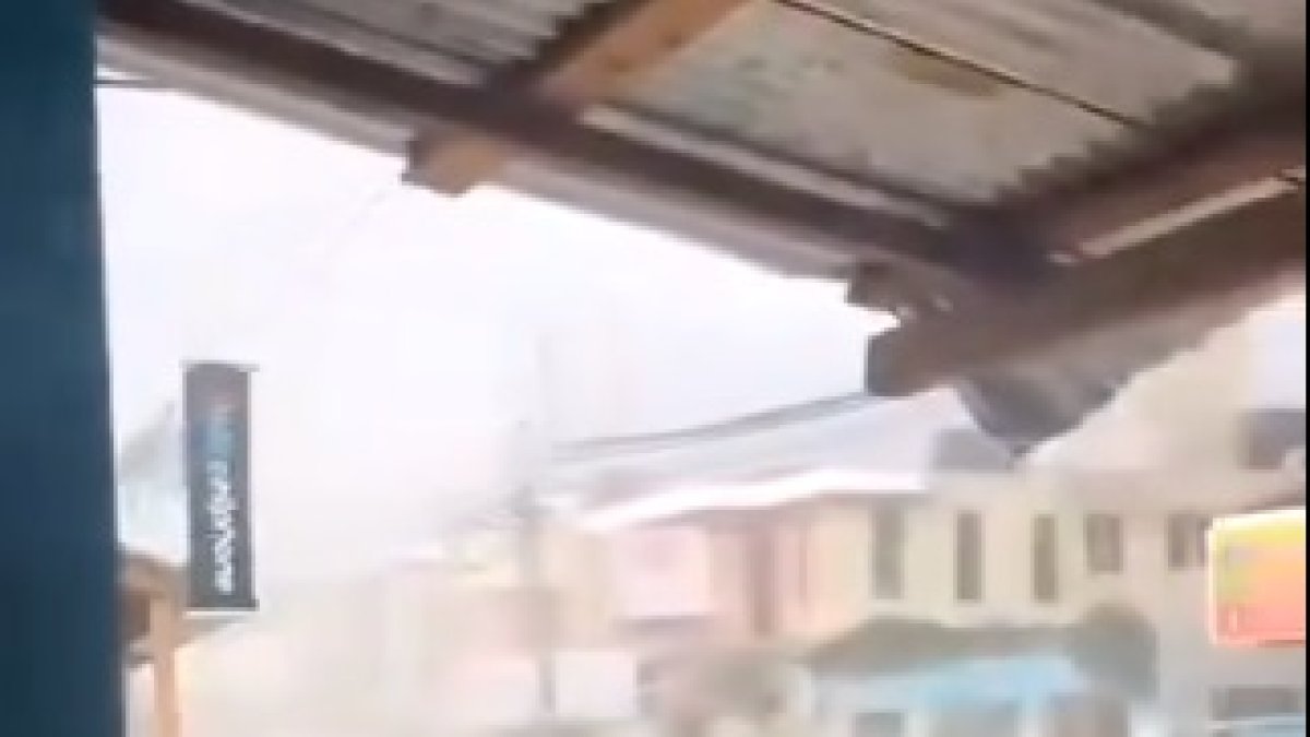 Video muestra las fuertes ráfagas de viento que afectaron a Boca Chica