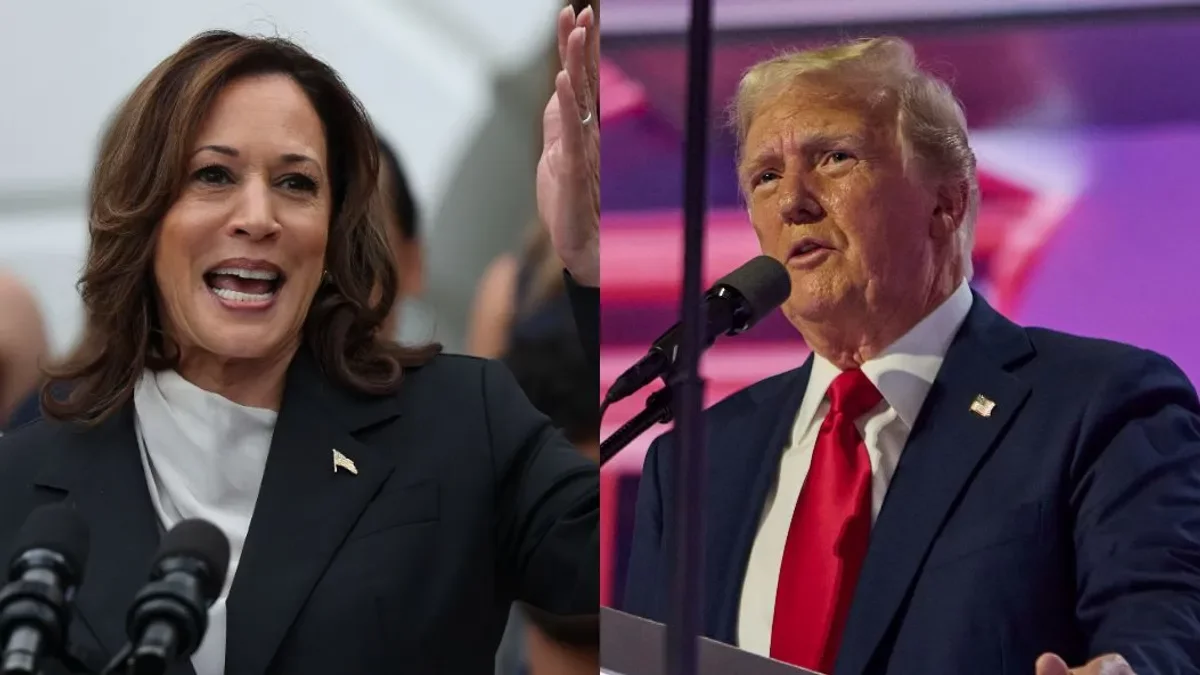 Donald Trump y Kamala Harris.