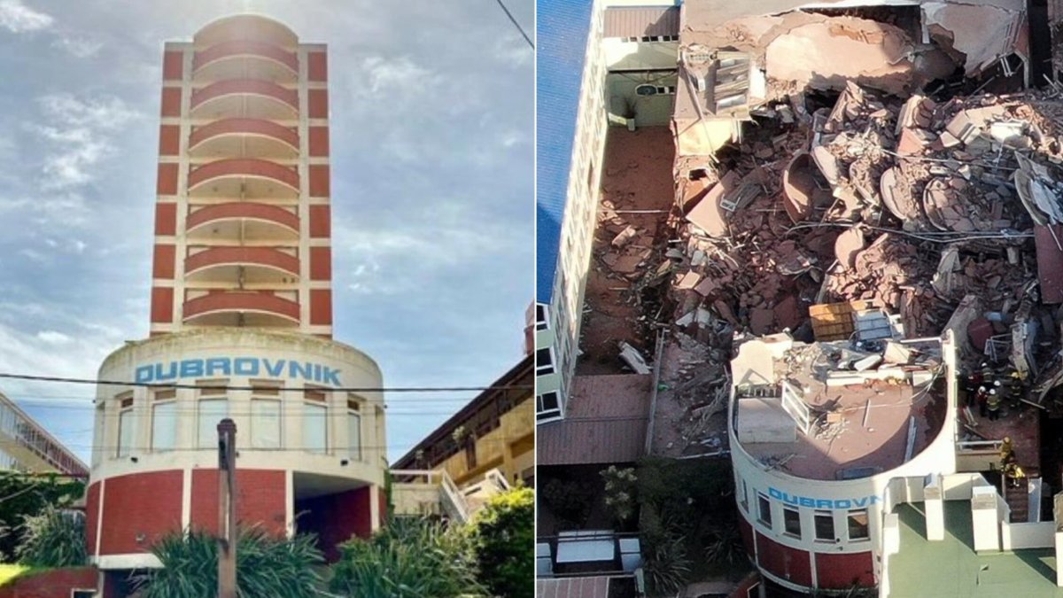 Edificio de 10 pisos se desploma y hay decenas personas atrapadas en Argentina