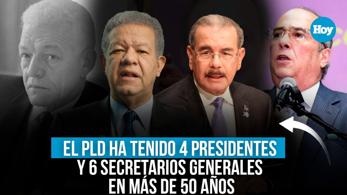 El PLD ha tenido 4 presidentes y 6 secretarios generales en más de 50 años