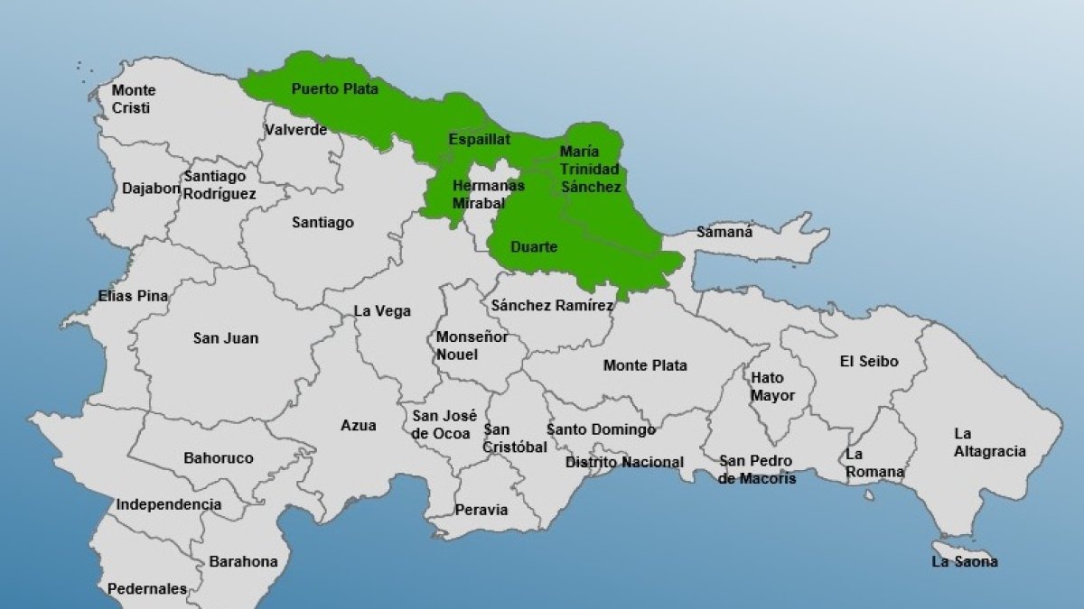 El COE mantiene 4 provincias en alerta verde
