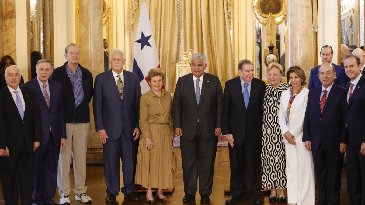 Líderes muestran de apoyo a Edmundo González Urrutia en Panamá. EFE