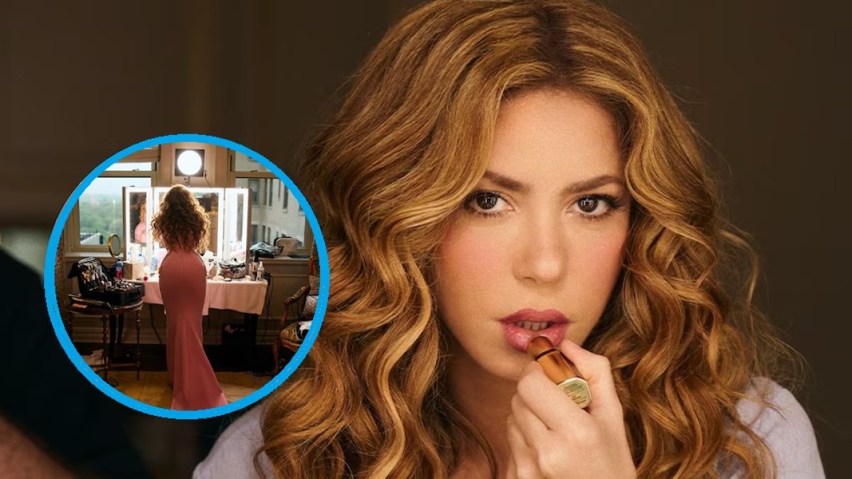 Skakira enseñó el paso a paso de su maquillaje para el evento - crédito @nicolasgerardin/ Instagram