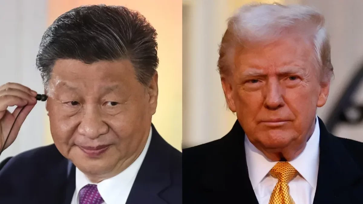 Presidente de China, Xi Jinping (i), y al presidente electo de EE.UU., Donald Trump. EFE