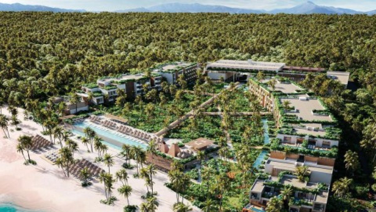 El hotel tiene 340 amplias habitaciones y suites.