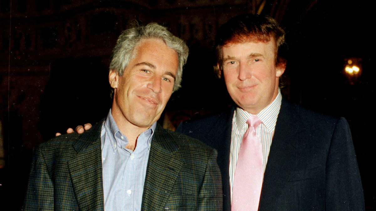 Jeffrey Epstein y Donald Trump en Palm Beach, EE.UU., 1997. Guetty Images