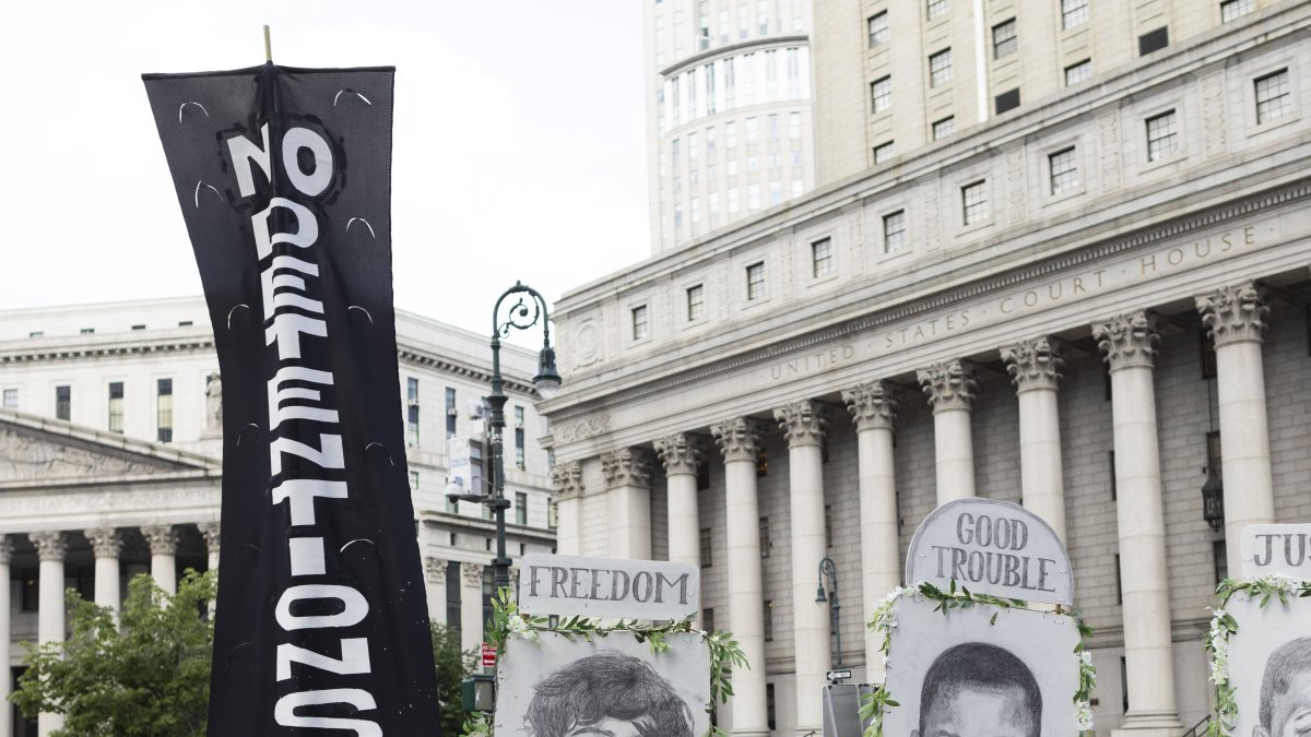 Manifestantes en Atlanta, EEUU.  EFE