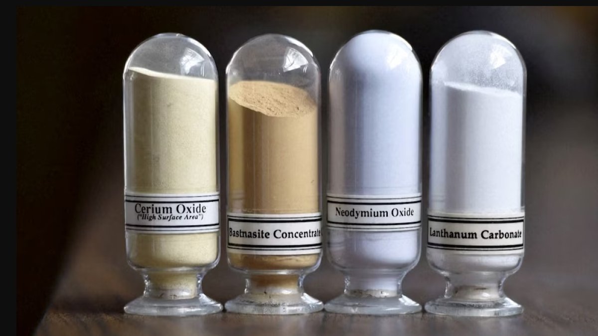 Las llamadas “tierras raras” son un grupo de 17 elementos químicos.