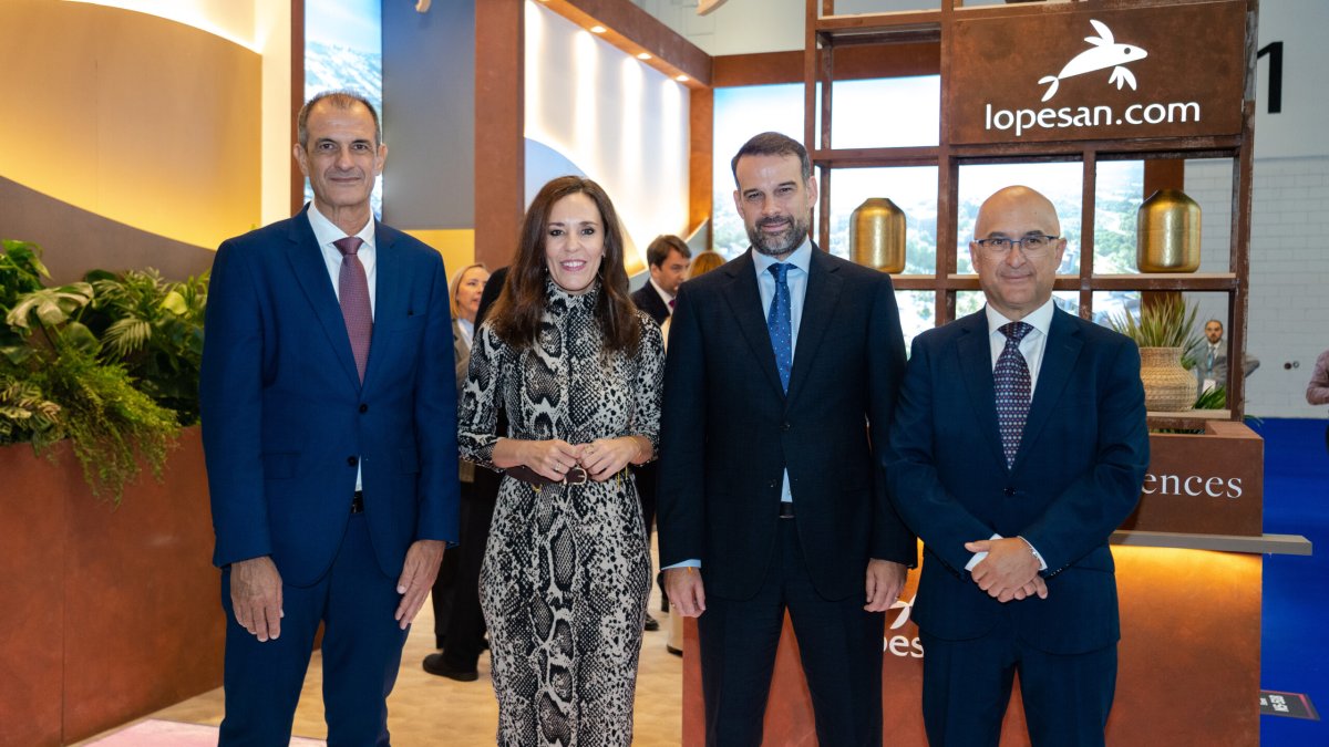 De izq a dcha José Juan Lorenzo, Jessuca de León, José Alba y Miguel Ángel Rodríguez