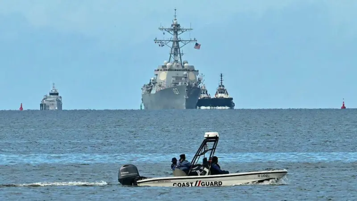 El destructor estadounidense USS Gravely ha estado esta semana de visita en Trinidad y Tobago. Guetty Images