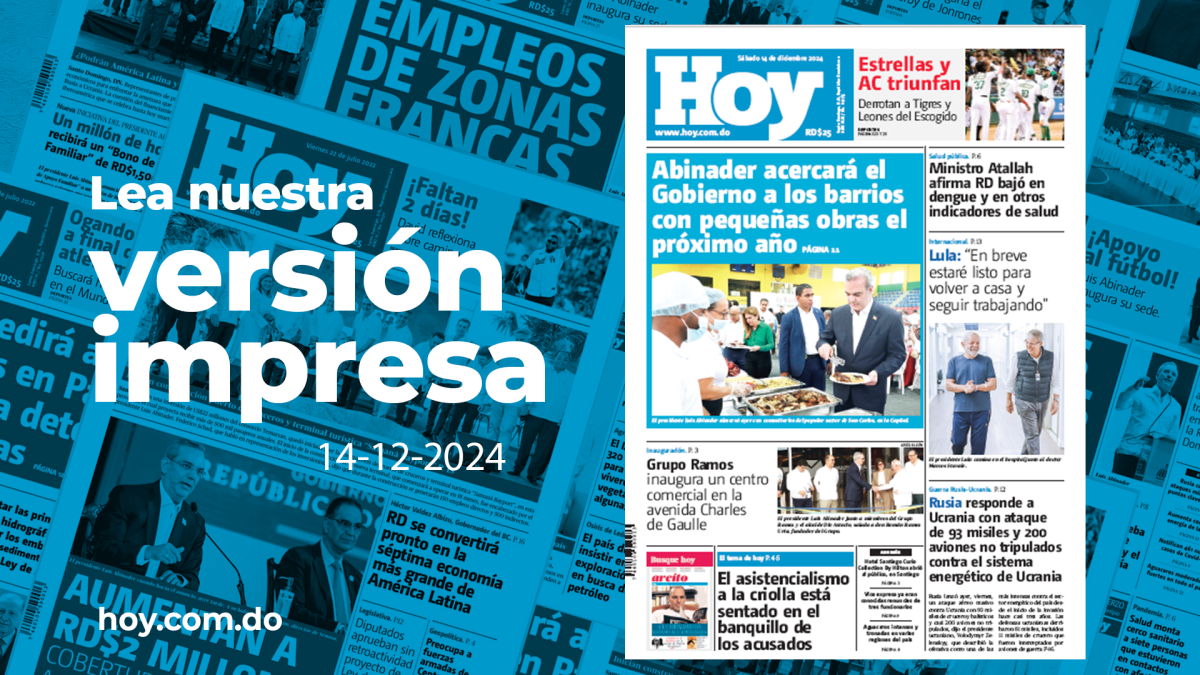 Edición impresa, sábado 14 de diciembre de 2024