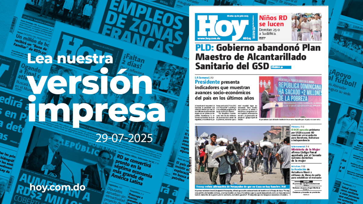 Edición impresa, martes 29 de julio de 2025
